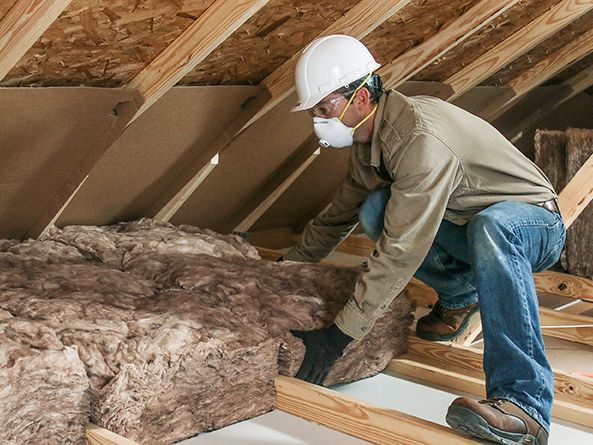 Knauf EcoBatt Installation in an Attic